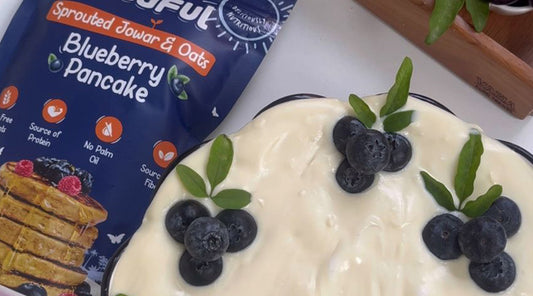 Blueberry Dream Cake: A Fresh, Spongy and Zero Maida Cake!