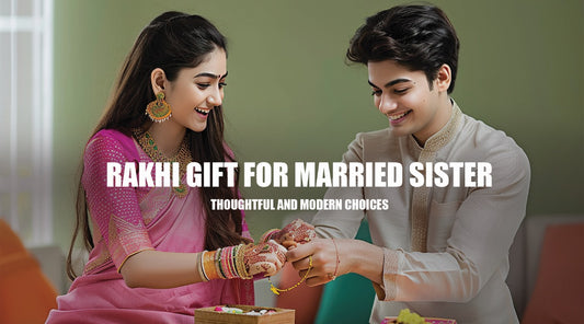 Sister tying rakhi on her brother's wrist