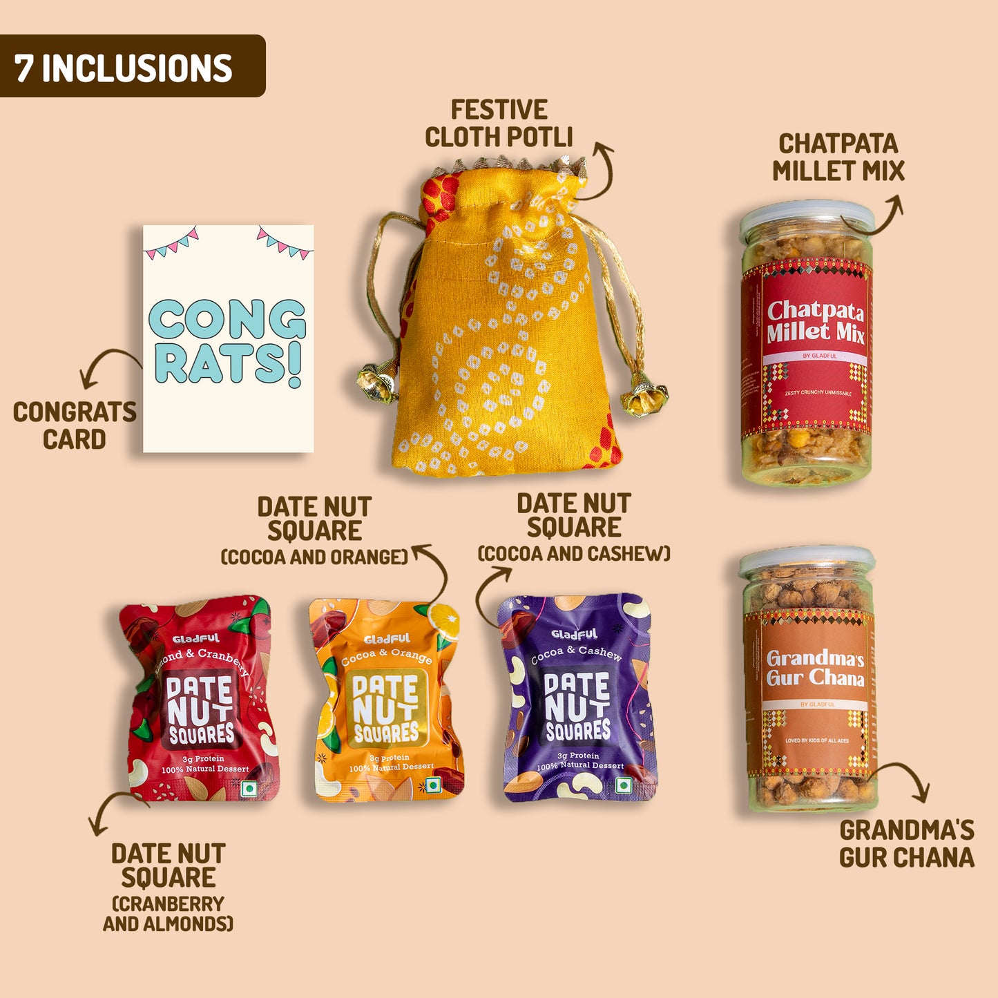 Bite Sized Joy Gift Hamper - 7 Products