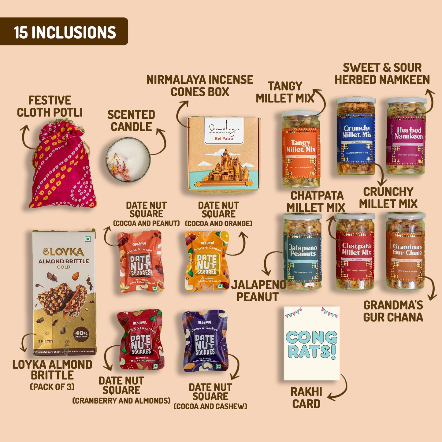 Healthy Goodness and Treats Gift Box - 17 Products