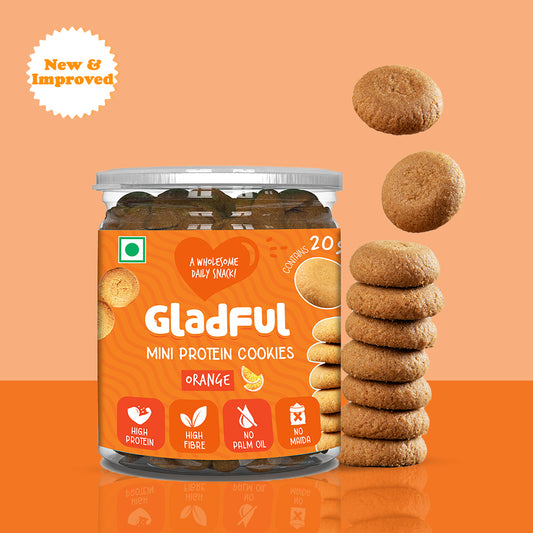 Orange Mini Cookies for Kids | No Maida Cookies