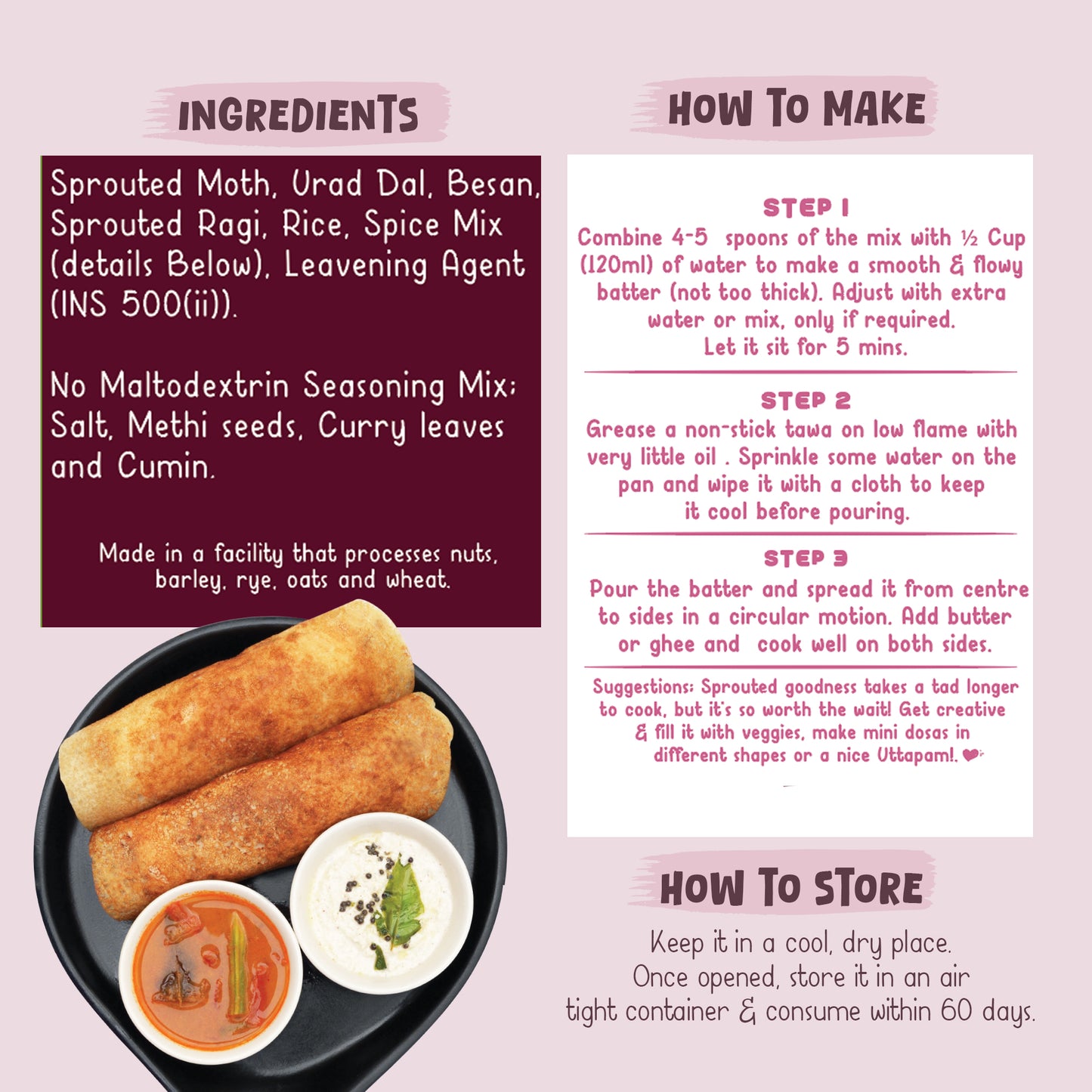 Ragi Dosa Instant Mix - Pack of 2