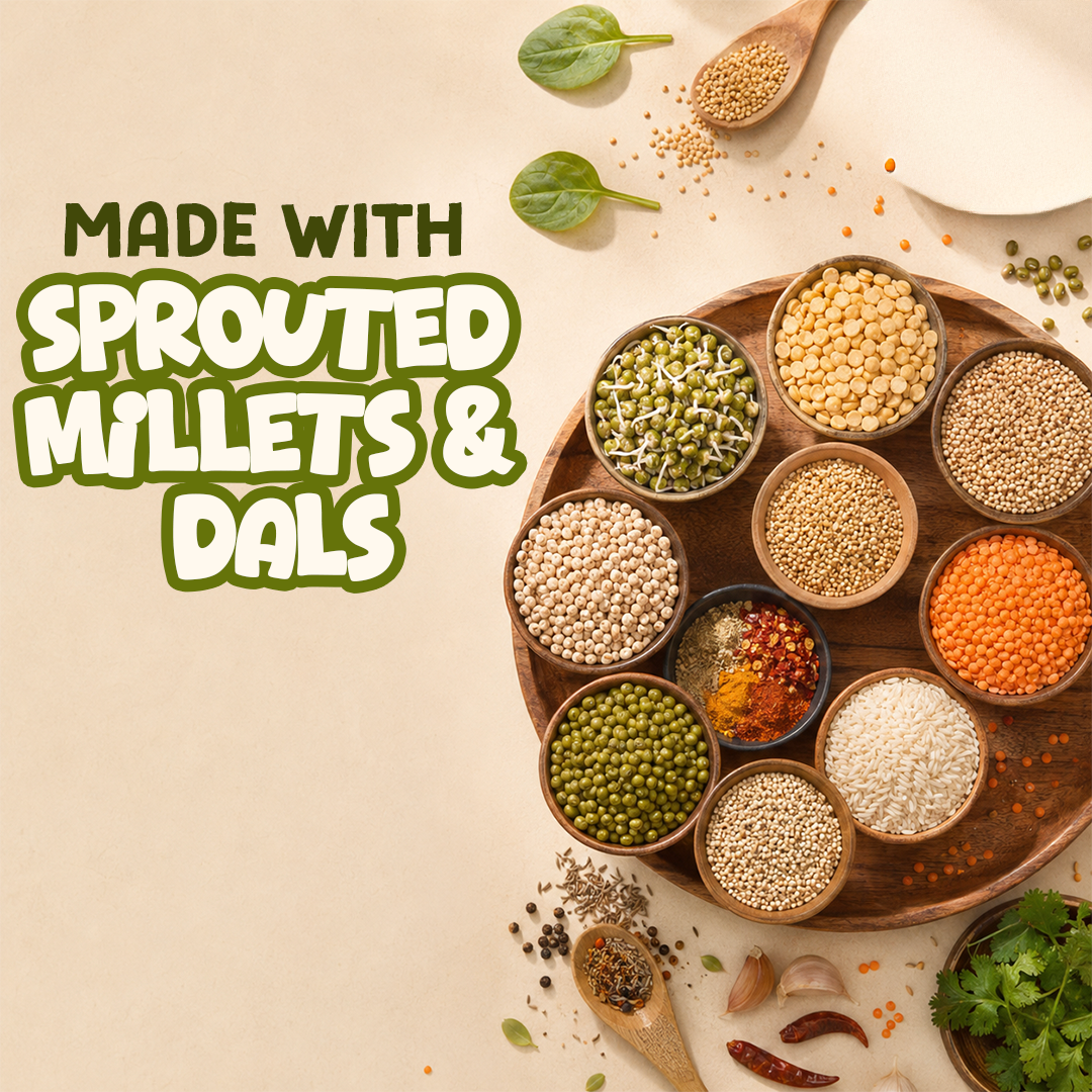 Millets & Lentils Breakfast Collection | 6 Packs | 980g
