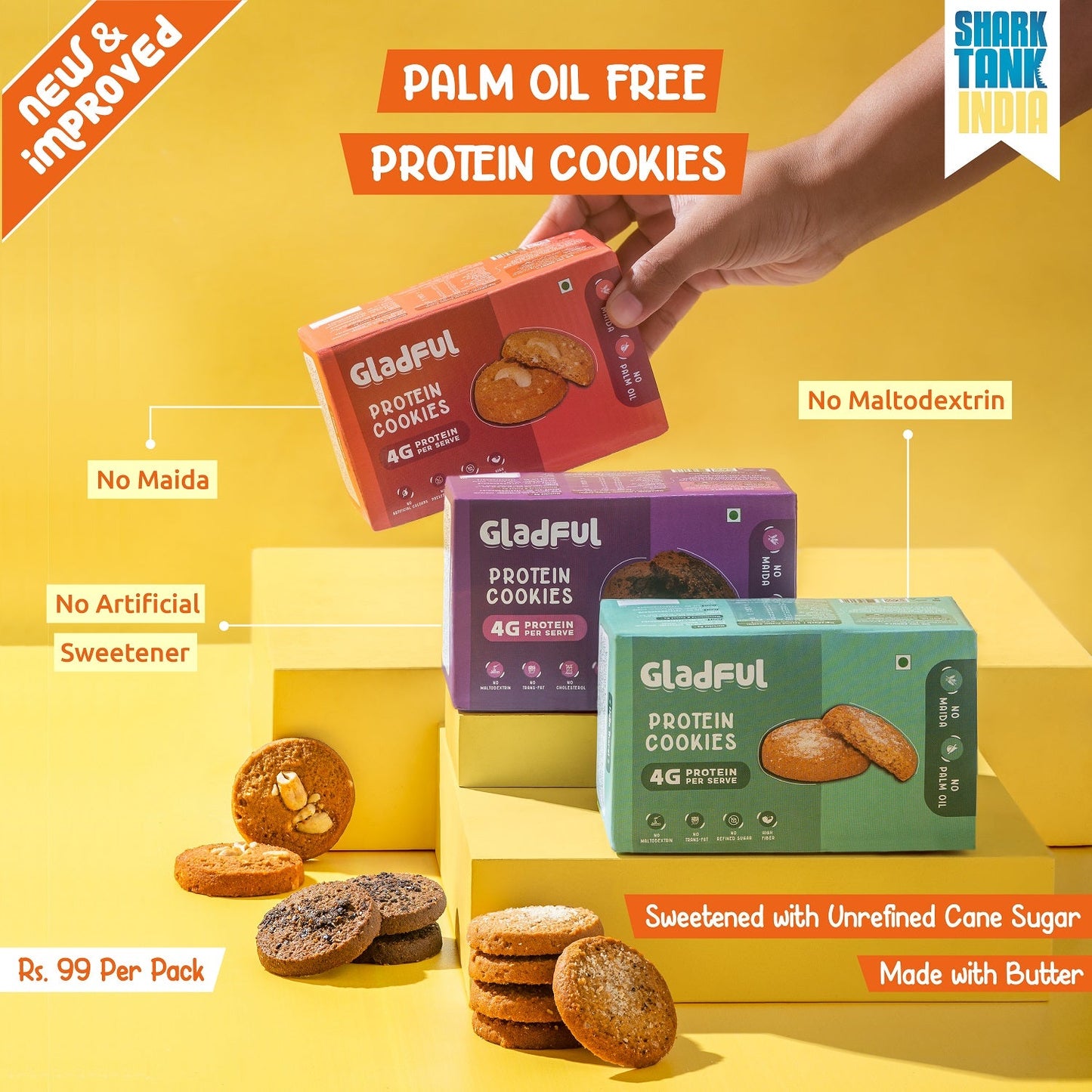 Wholewheat Atta Cookies in assorted flavours