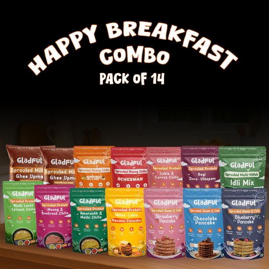 Happy Breakfast Combo - 14 Packs | 2520gms