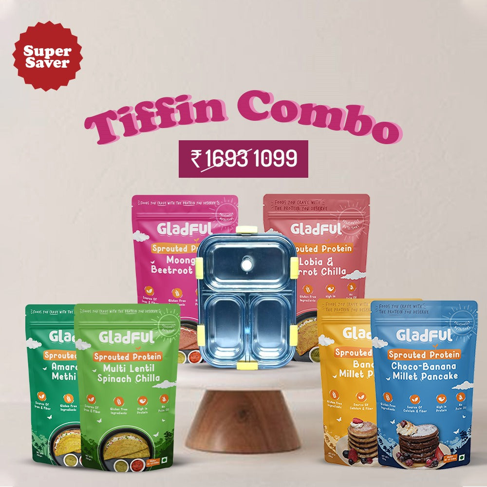 Bestseller Tiffin Combo - 6 Packs + 1 Spill-proof Premium Steel Tiffin worth ₹799
