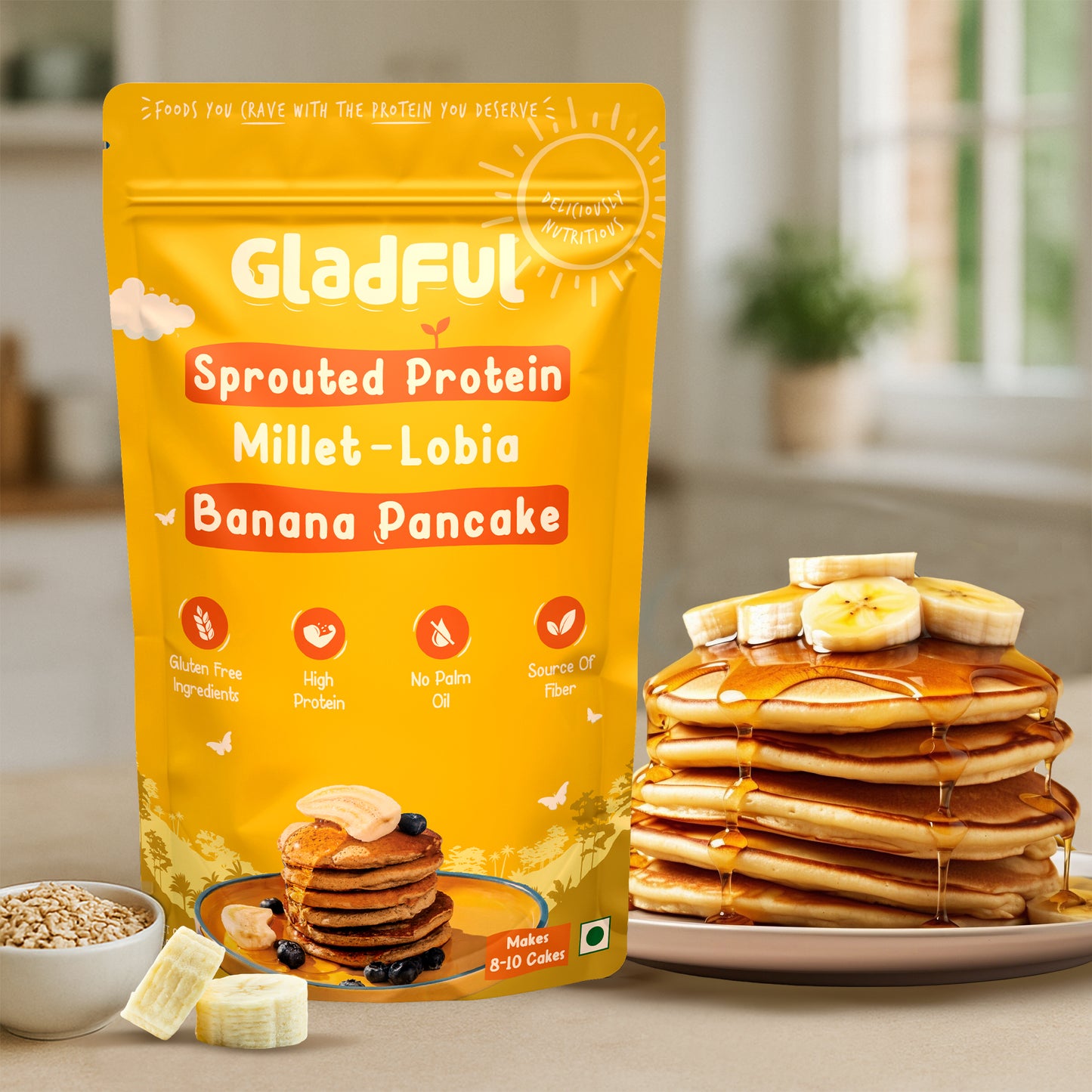 Banana Pancake Mix with Jowar and Oatss - 150gms
