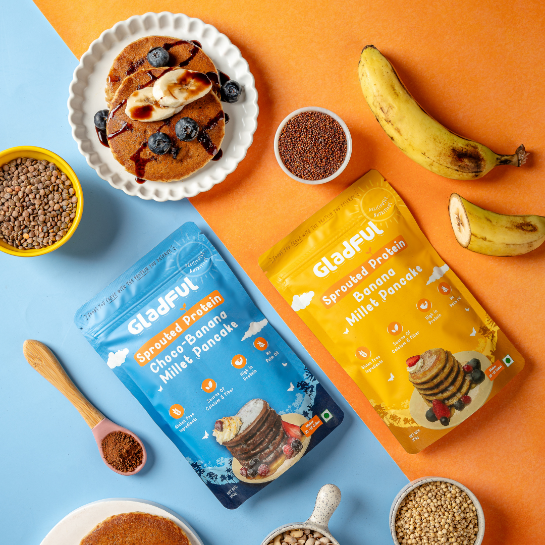 Banana Pancake & Choco Pancake Mix - Pack Of 2*150gms