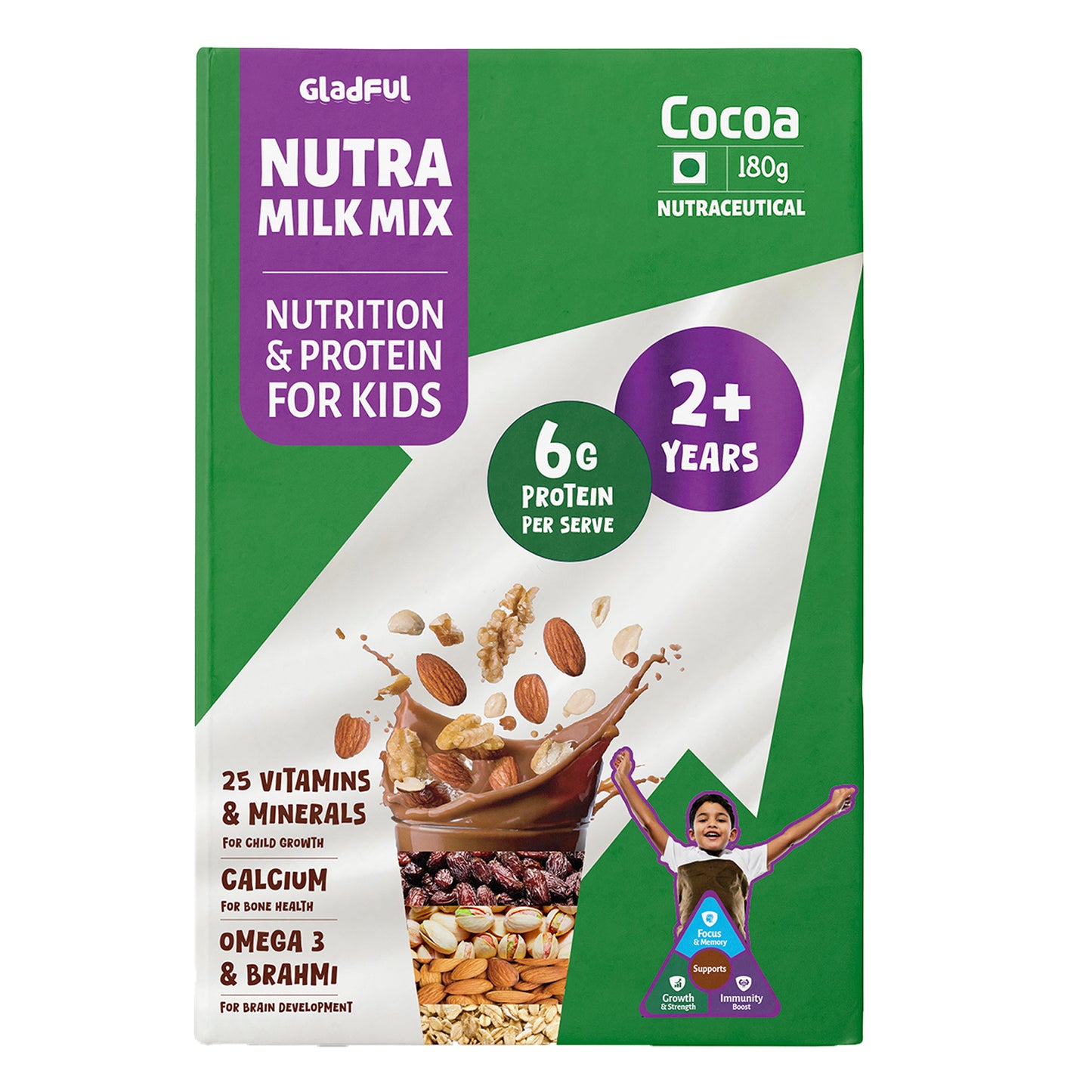 NutraMilk Mix 2+ yrs |Travel Pack |  Pack of 6 (6*30g)
