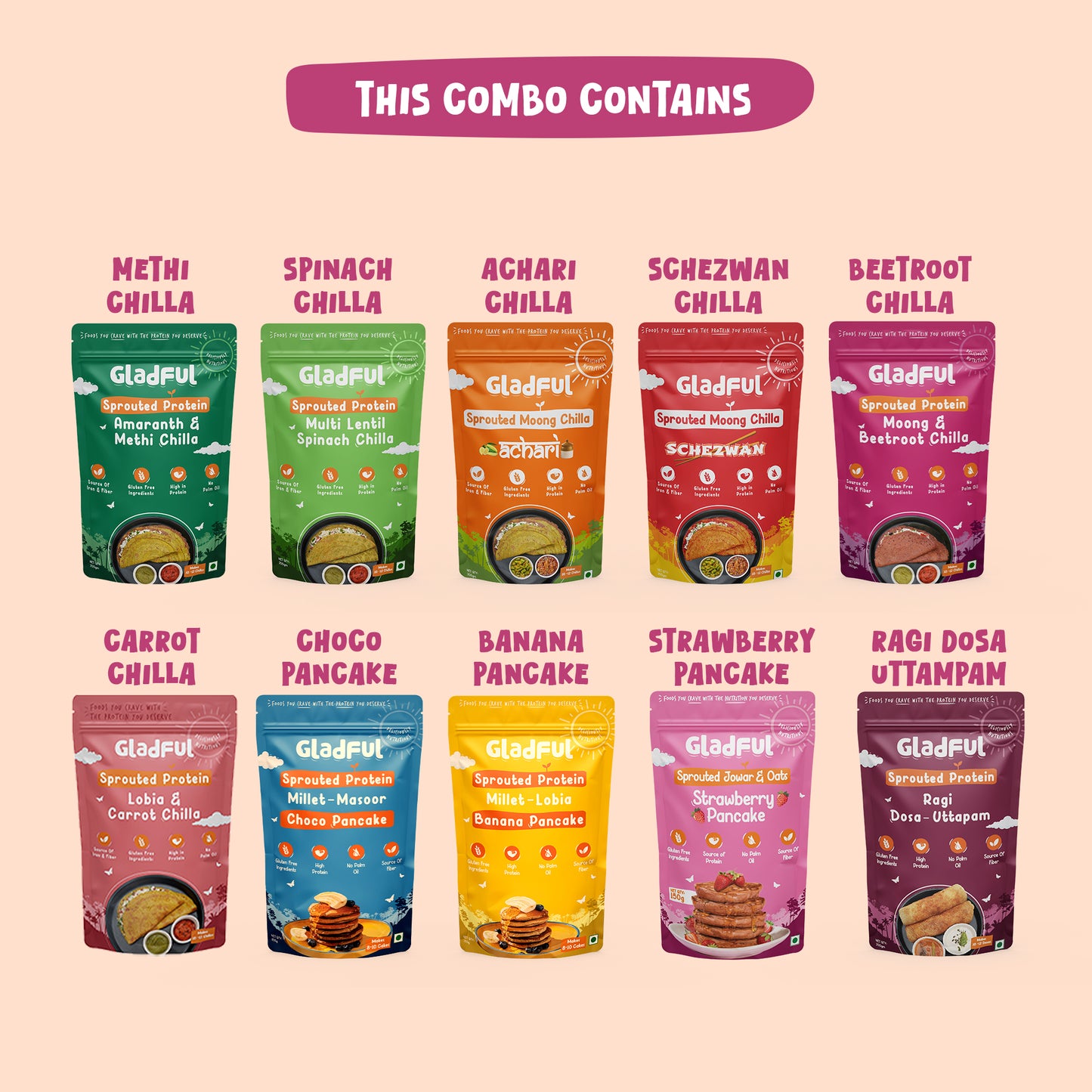 Royal Sprouted Breakfast Kit - 10 Packs | 1900gms