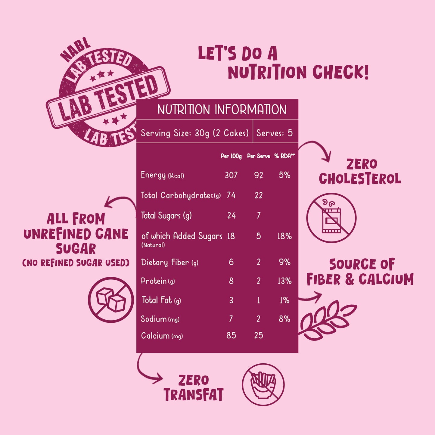 Strawberry Pancake Mix with Jowar and Oats - 150gms