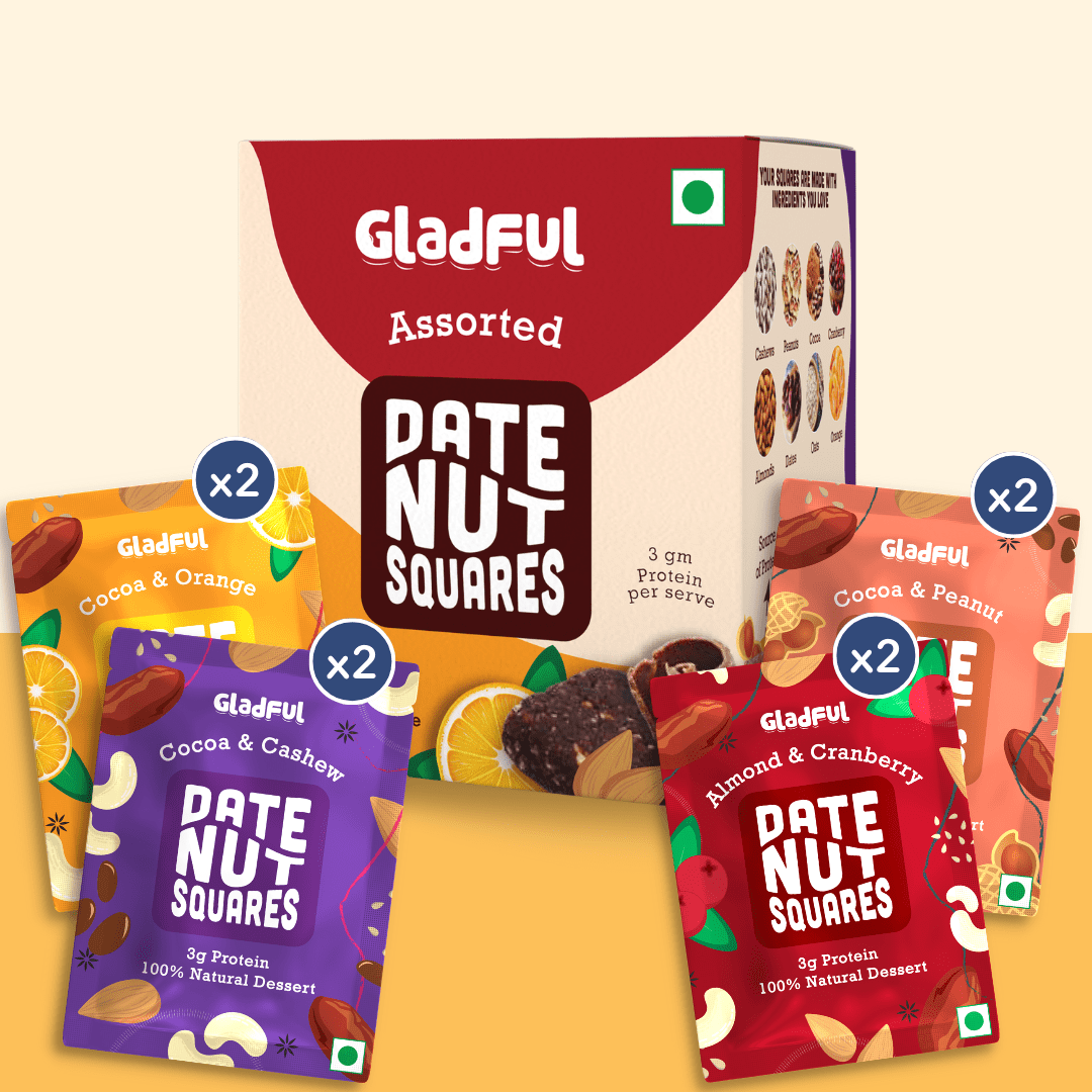 Date Nut Squares - Try Them All Pack : 8 Bars