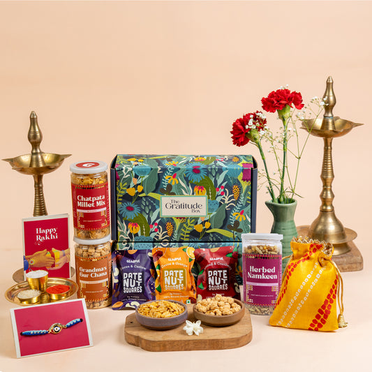 Healthy Delights Rakhi Gift Hamper - 10 Products