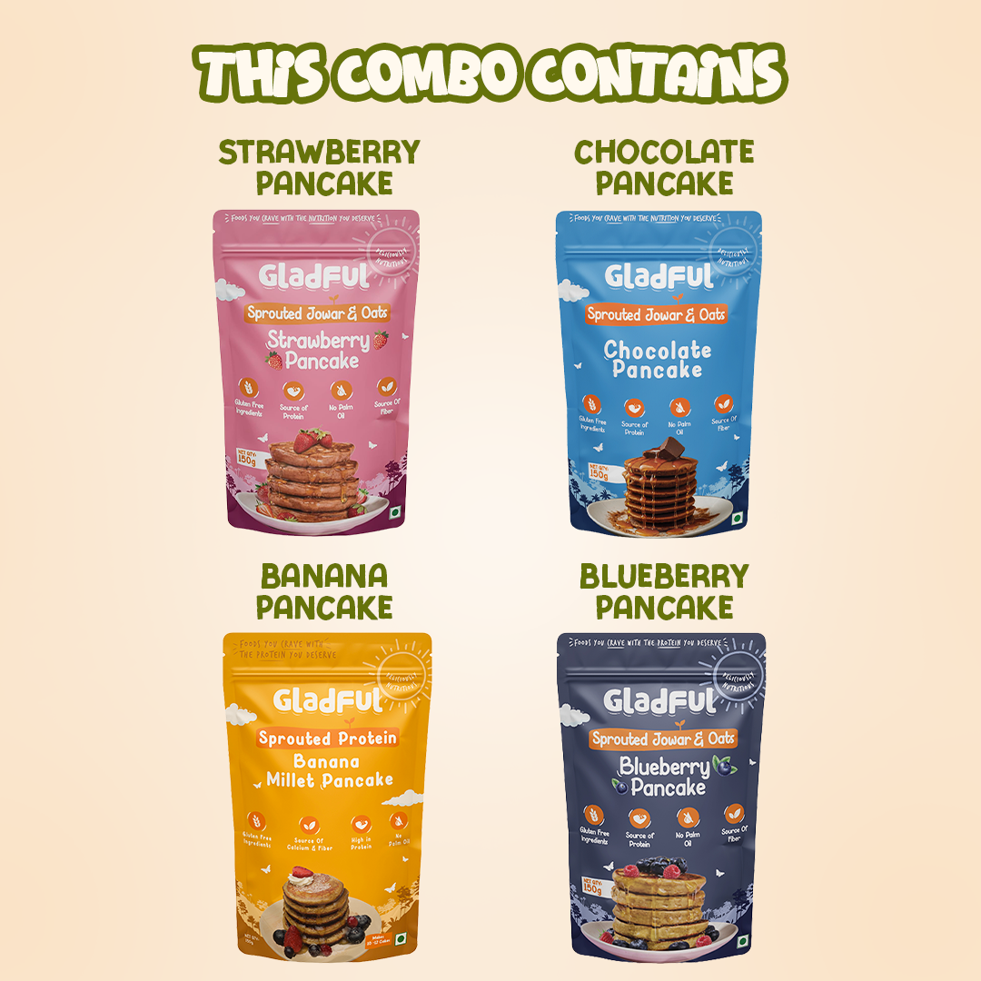 Pancake Variety Collection | 4 Packs | 600g