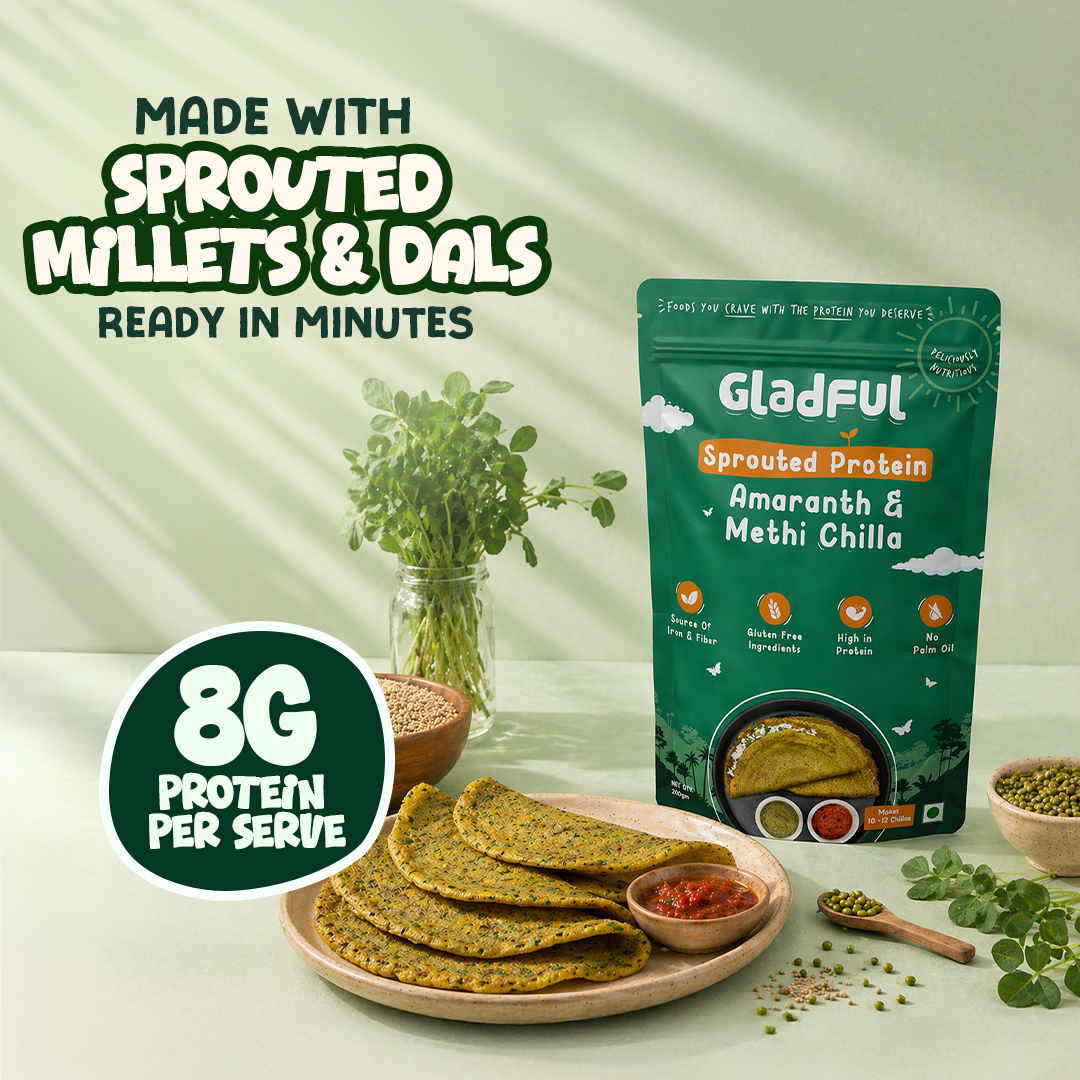 No Onion and No Garlic Methi & Amaranth Chilla Mix - 200gm