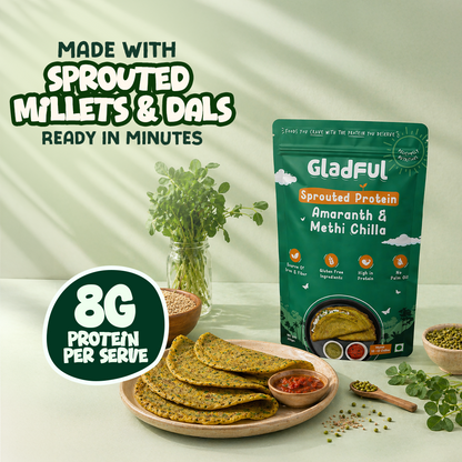 No Onion and No Garlic Methi & Amaranth Chilla Mix - 200gm