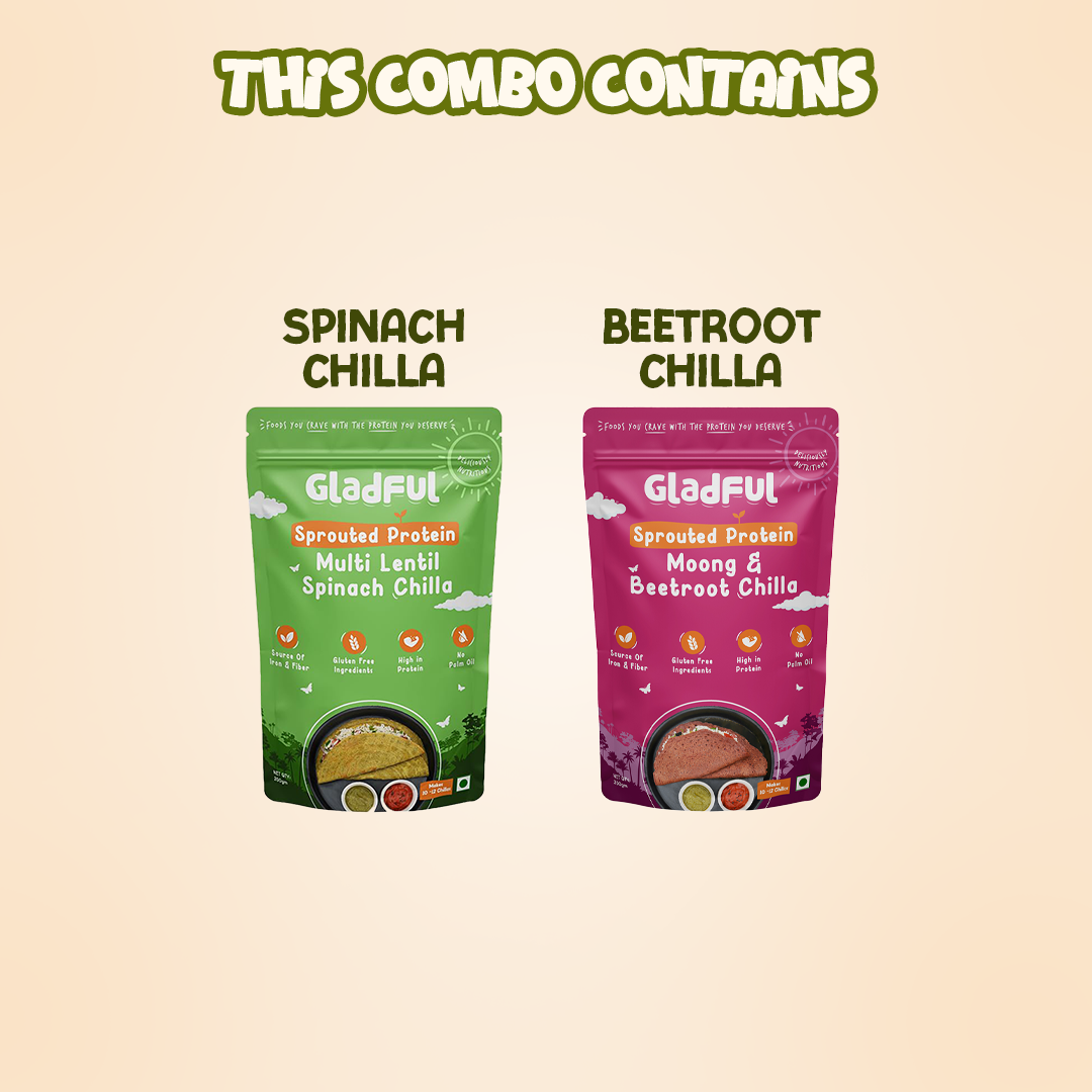 Sprouted Chilla Duo | 2 Packs | 400g