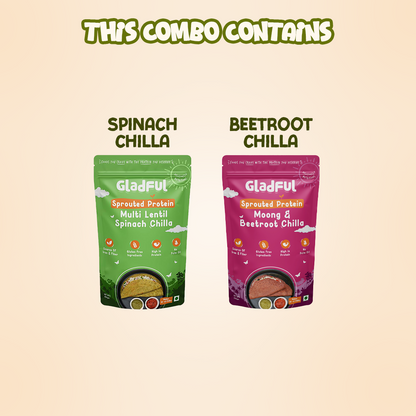 Sprouted Chilla Duo | 2 Packs | 400g