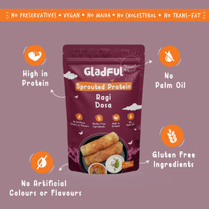 
            
                Load image into Gallery viewer, Sprouted Dosa Ragi Instant Mix  Protein for Families and Kids (Pack of 2)
            
        