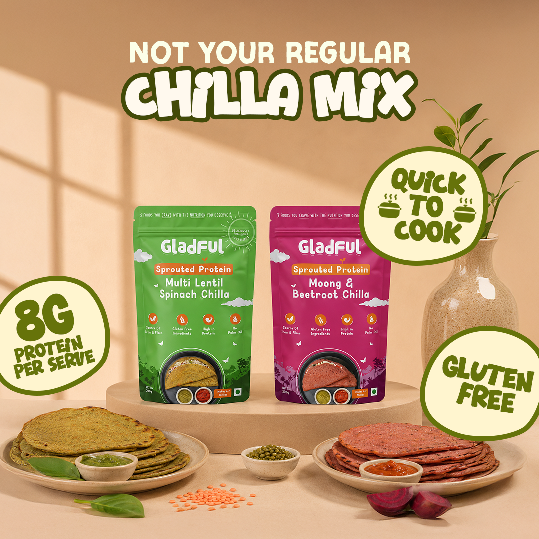 Sprouted Chilla Duo | 2 Packs | 400g