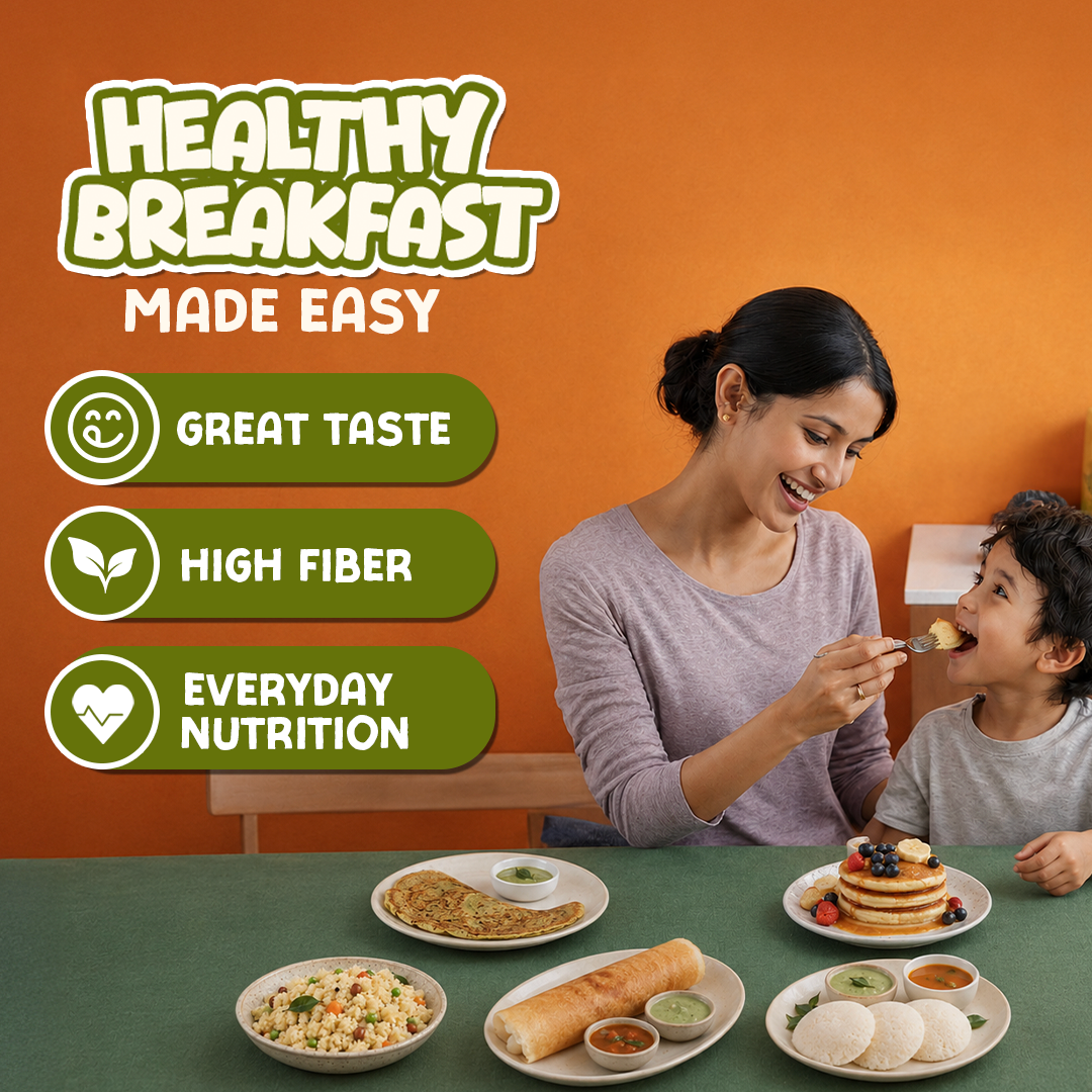 Millets & Lentils Breakfast Collection | 6 Packs | 980g