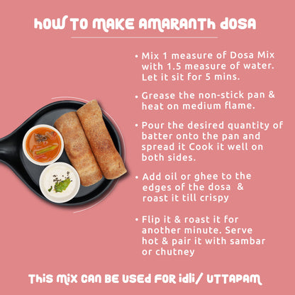 Sprouted Dosa Amaranth Instant Mix Protein
