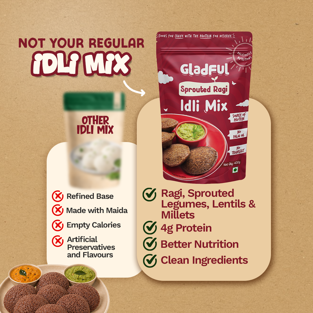 Ragi Instant Idli Mix - 400 gms