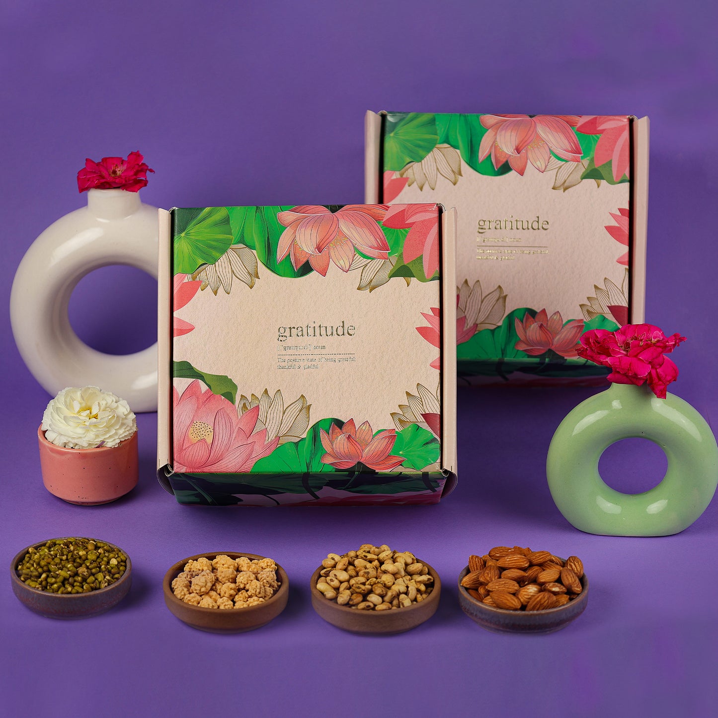 Premium Nuts Gratitude Gift Hamper - 4 Products