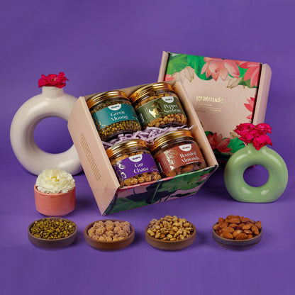 Premium Nuts Gratitude Gift Hamper - 4 Products