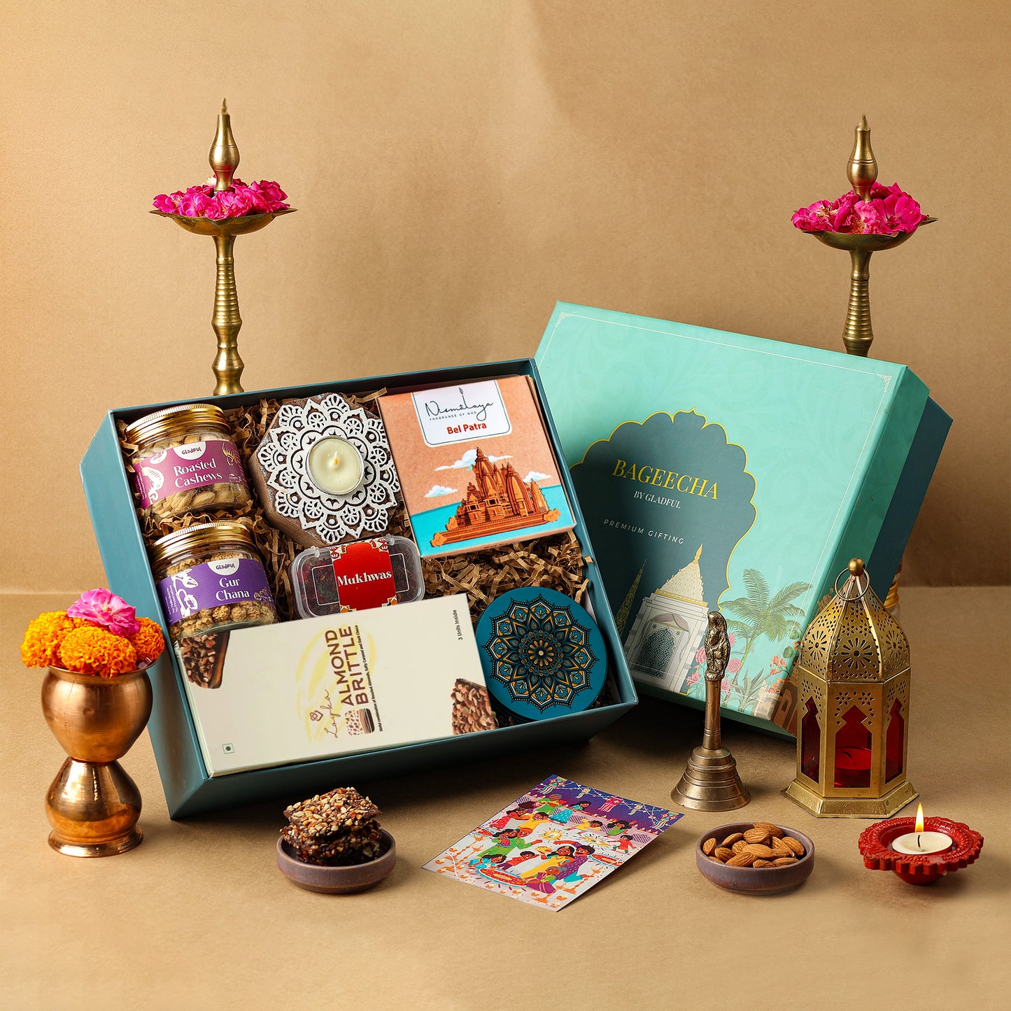 Shubh Deepawali Premium Gifting in Bageecha by Gladful Box - 11 Products