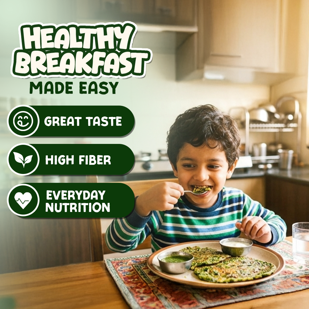 Spinach Chilla with Sprouted Lentils Instant Mix - 200gms