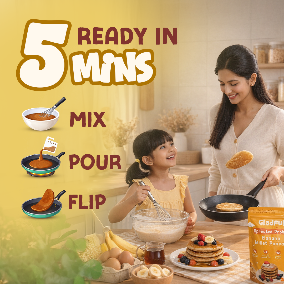 Banana Pancake Mix with Jowar and Oatss  -  150gms