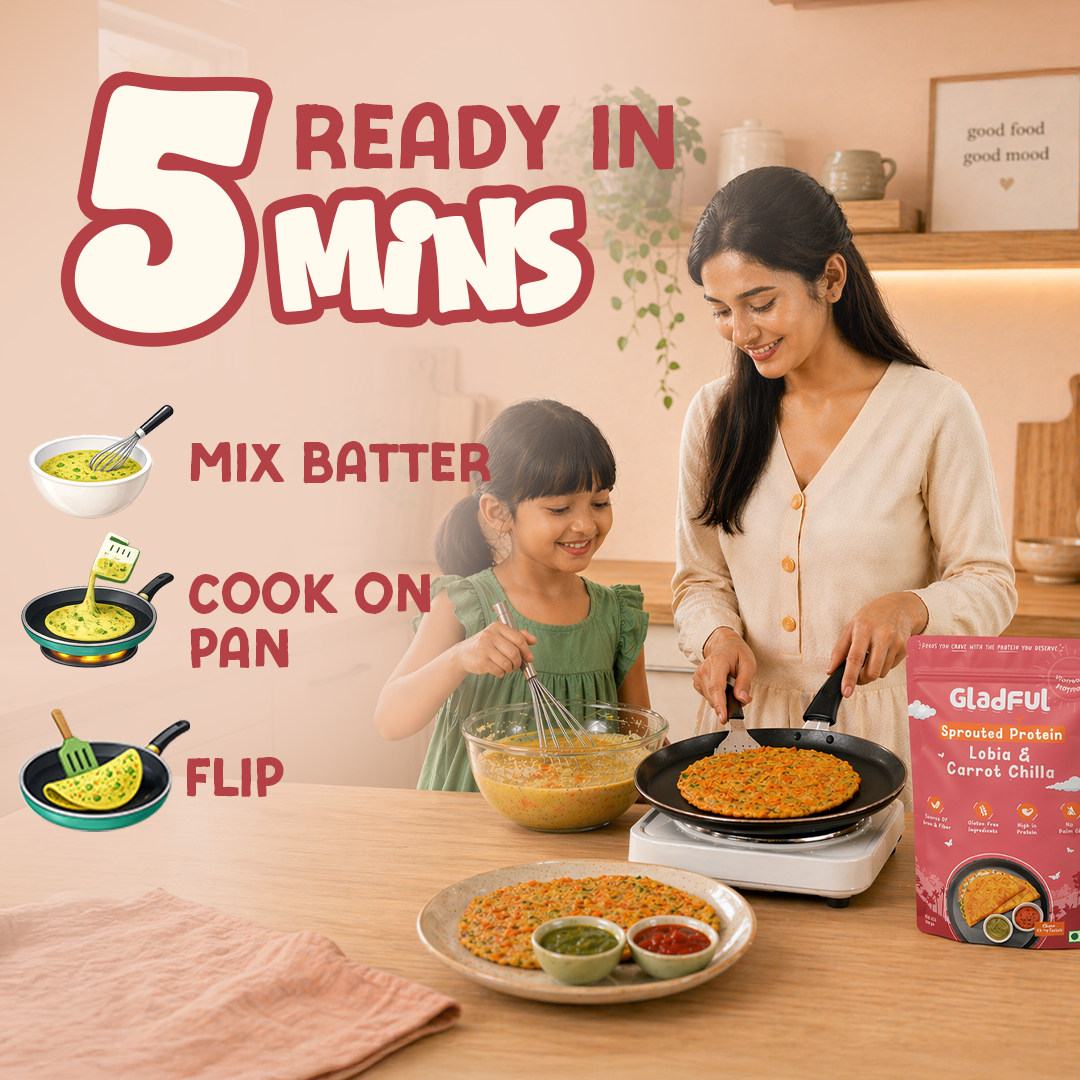 No Onion No Garlic Carrot Chilla Mix - 200gms