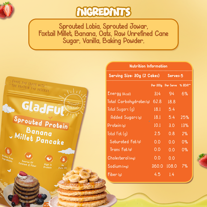 Banana Pancake Mix with Jowar and Oatss  -  150gms