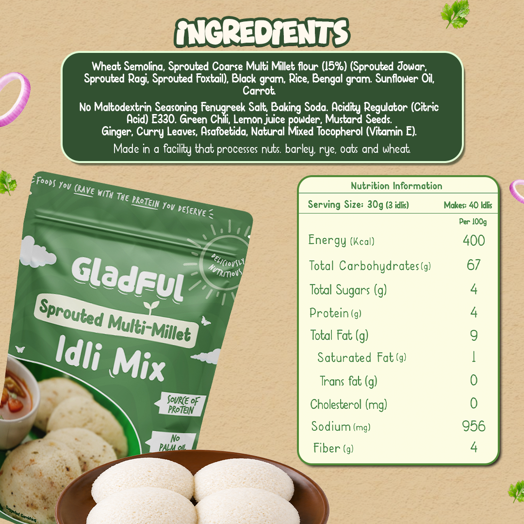 Multi - Millet Instant Idli Mix - 400gms