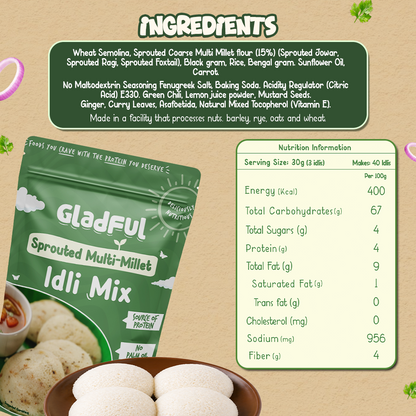 Multi - Millet Instant Idli Mix - 400gms