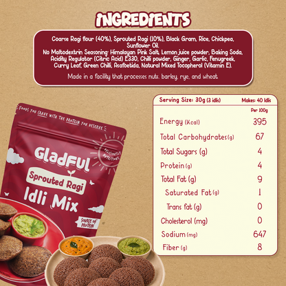 Ragi Instant Idli Mix - 400 gms