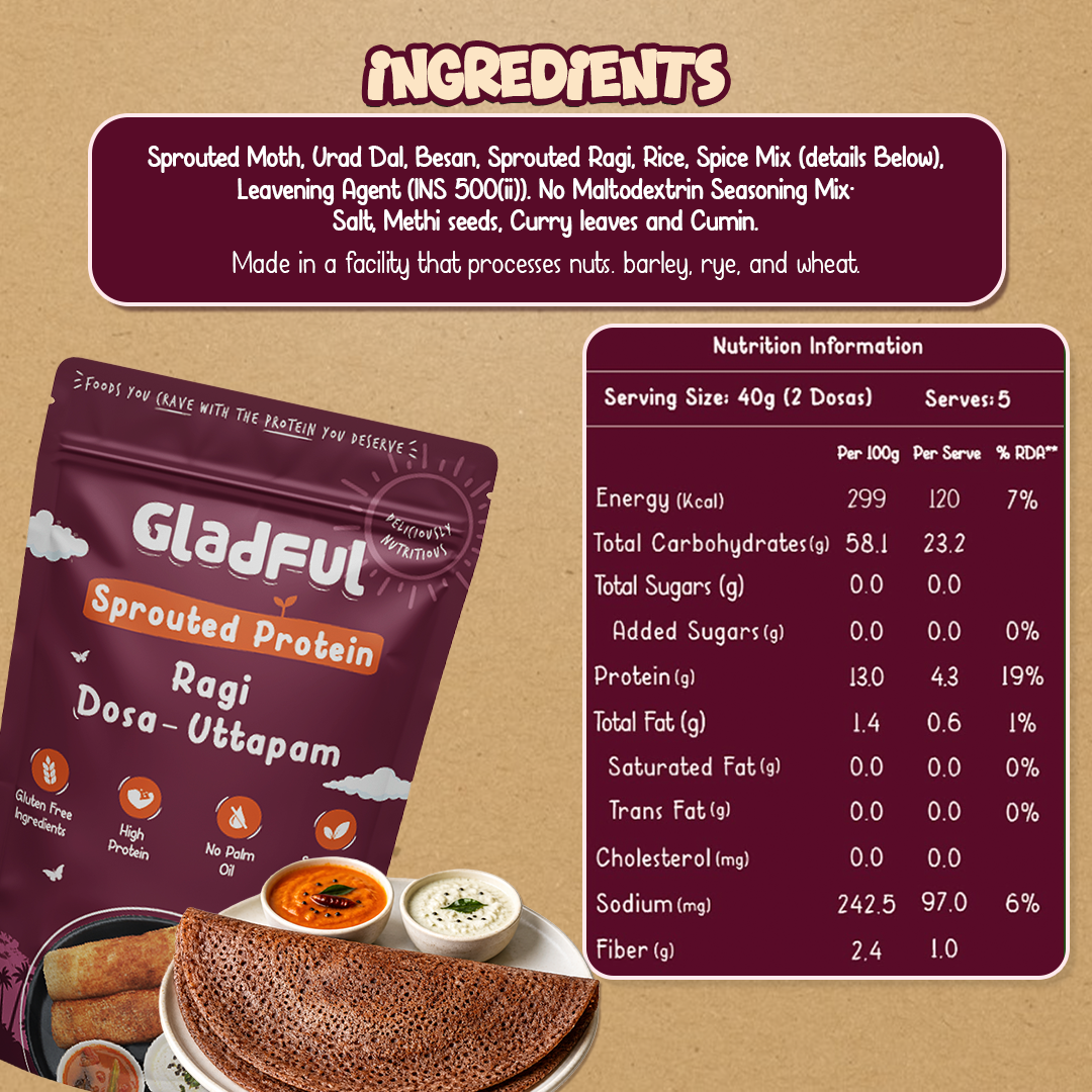 Ragi Dosa Instant Mix - 200gms