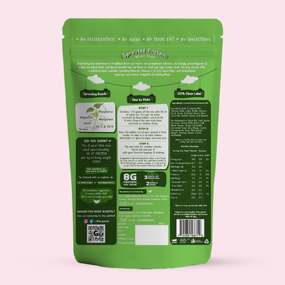 Spinach Chilla with Sprouted Lentils Instant Mix - 200gms