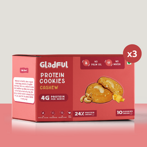 
            
                Load image into Gallery viewer, Cashew Protein Cookies Made with Wholewheat Atta and Butter - Pack of 3
            
        