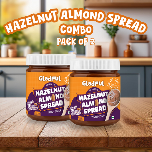 Hazelnut Almond Chocolate Spread - Pack of 2 | 600gms