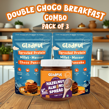 Double Choco Breakfast Combo - 3 Packs | 600gms