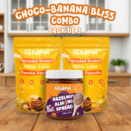 Choco-Banana Bliss Combo Pack - 3 Packs | 600gms