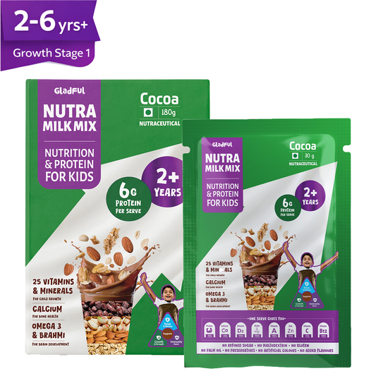 NutraMilk Mix 2+ yrs |Travel Pack |  Pack of 6 (6*30g)