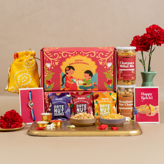 Rishton ka Tohfa Rakhi Gift Box - 9 Products