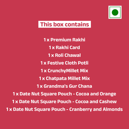 Bandhan Rakhi Gift Hamper - 10 Products