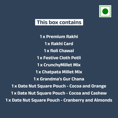 Healthy Delights Rakhi Gift Hamper - 10 Products