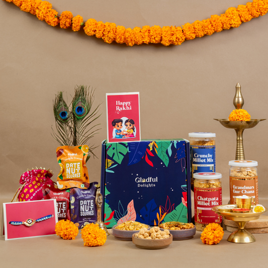 Millet Special Wholesome Rakhi Gift Hamper - 10 Products
