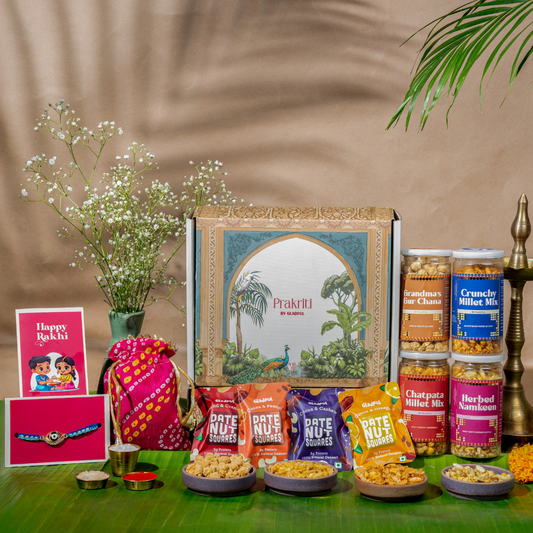 Rosy Radiance Rakhi Gift Hamper - 12 Products