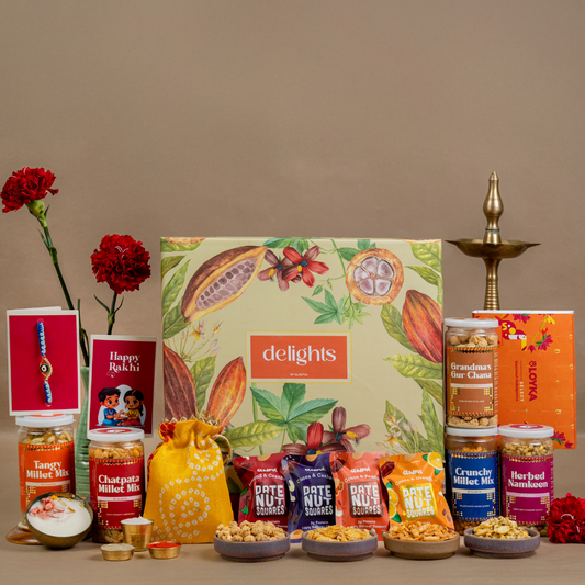 Mere Bhai ka Delightful Rakhi Box - 18 Products
